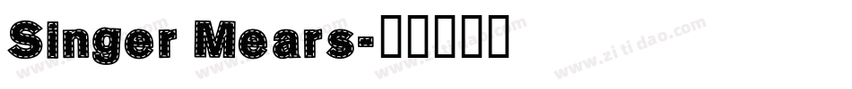 Singer Mears字体转换